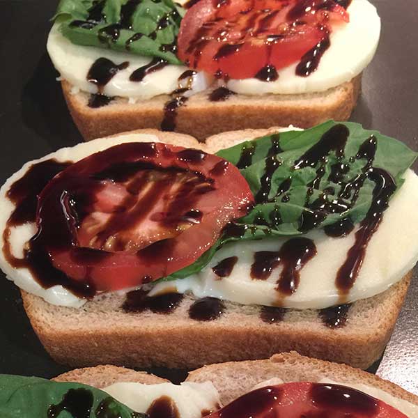Open Faced Caprese Sandiwch